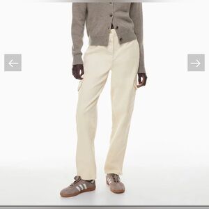 Aritzia Wilfred Free Modern Cargo Pant (High Waisted in "Birch" Colour)